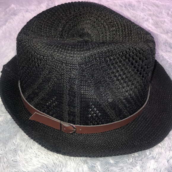D&Y Accessories Dy Straw Fedora Hat Black Poshmark